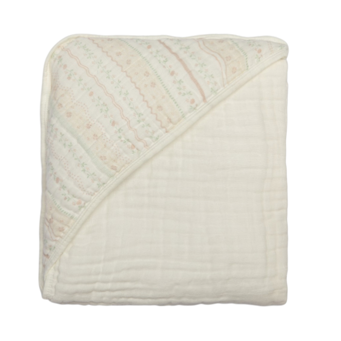 Toalha De Banho Soft Com Capuz De Canto Papi Encantos  80 Cm X 80 Cm - Contem 01 Unidade