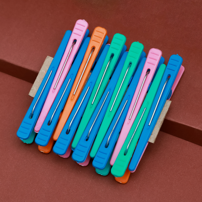 Clips Bicolor Cores (pacote C/12)