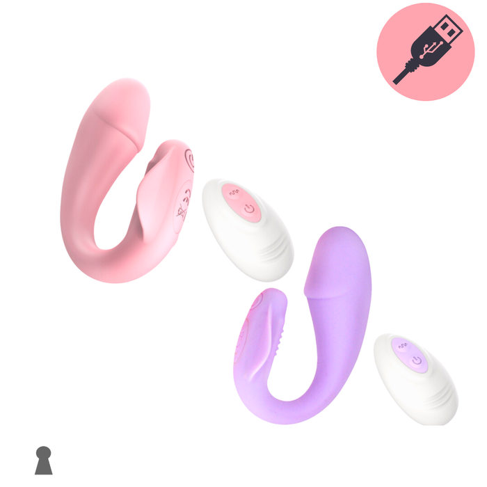 Vibrador Casal com Controle Remoto Potente Recarregavel USB