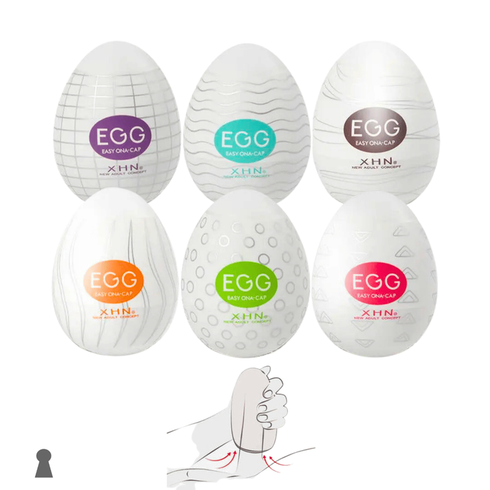 Egg Ovo Masturbador Masculino com Texturas Internas