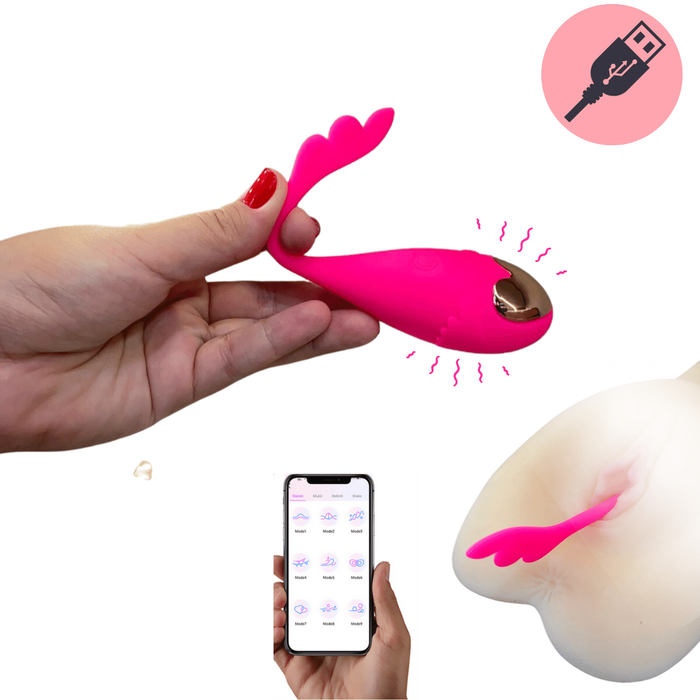 Vibrador Cápsula Clitóris ou Penetração Via Aplicativo