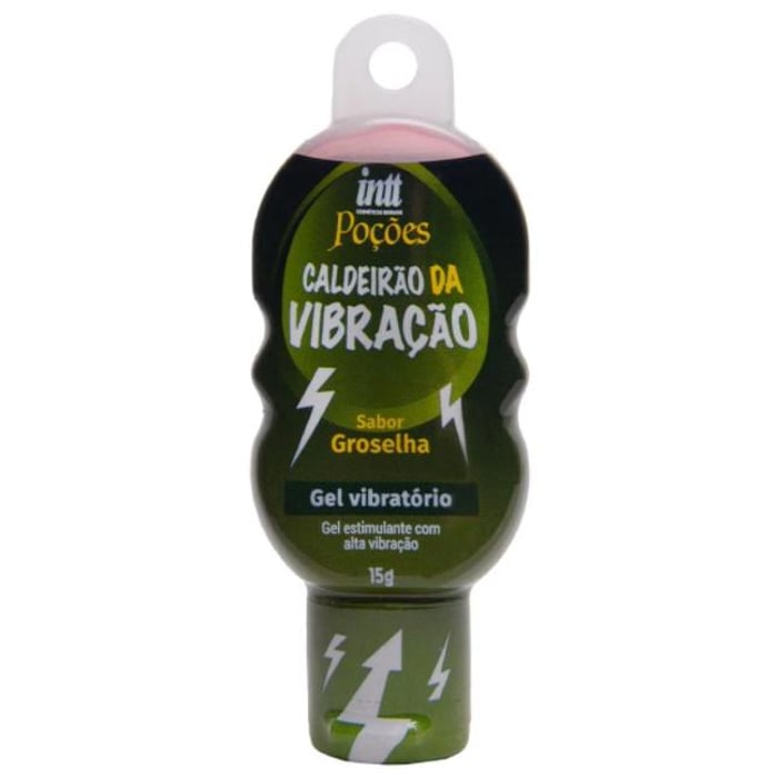 Caldeirão da Vibração Gel Unissex Vibratório Sabor Groselha 15ml