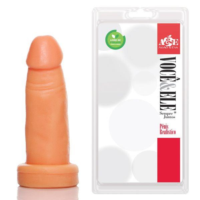 Pênis Realista Pequeno sem Vibro 10x3cm