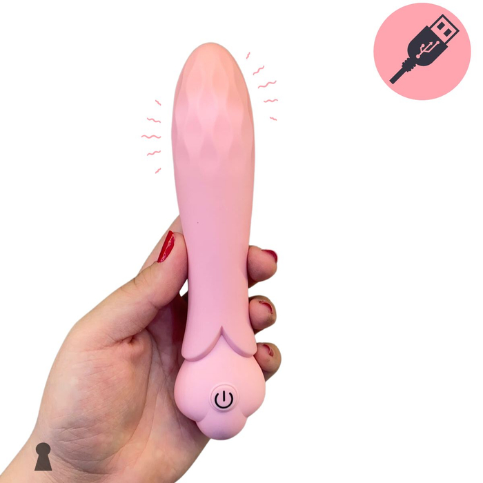 Vibrador Personal em Silicone Recarregável 18x4cm