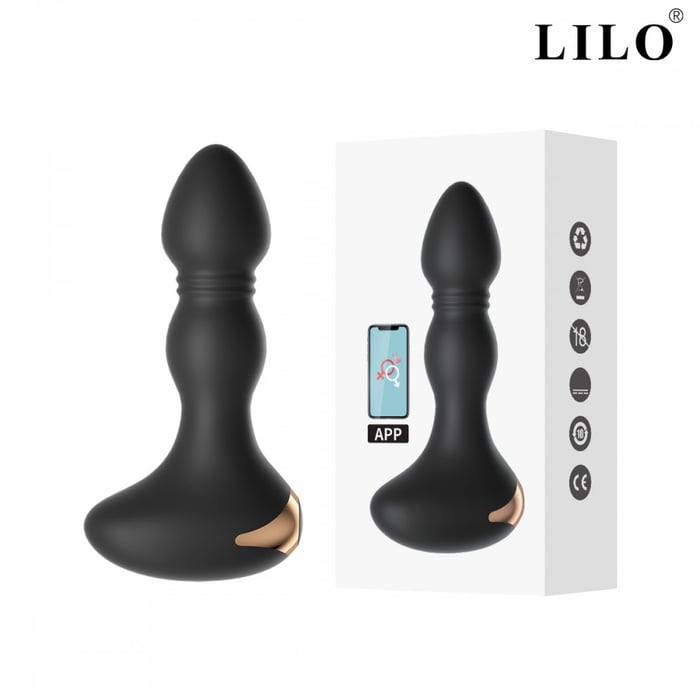 Plug Anal com Aplicativo em Silicone 10 Modos de Vibações