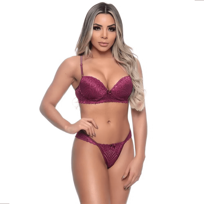 Conjunto Nanda Bojo Feminino Lingerie Sensual Detalhes Renda