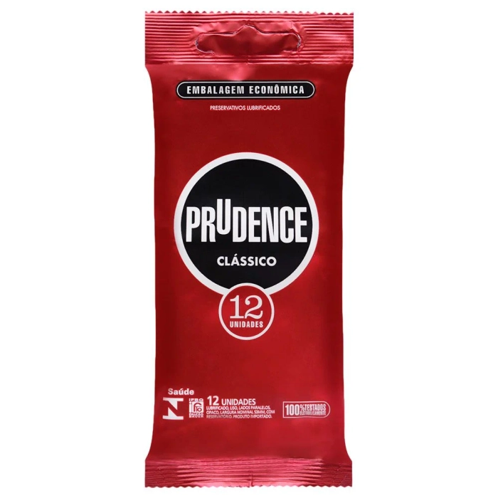 Preservativos Lubrificados Prudence Embalagem Econômica 12 Unidades