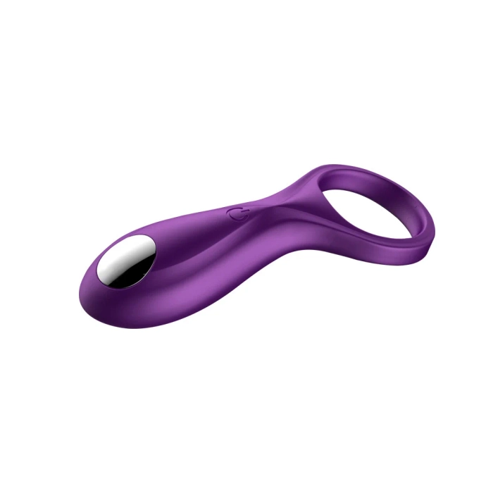 Anel Peniano com Vibrador em Silicone Recarregável