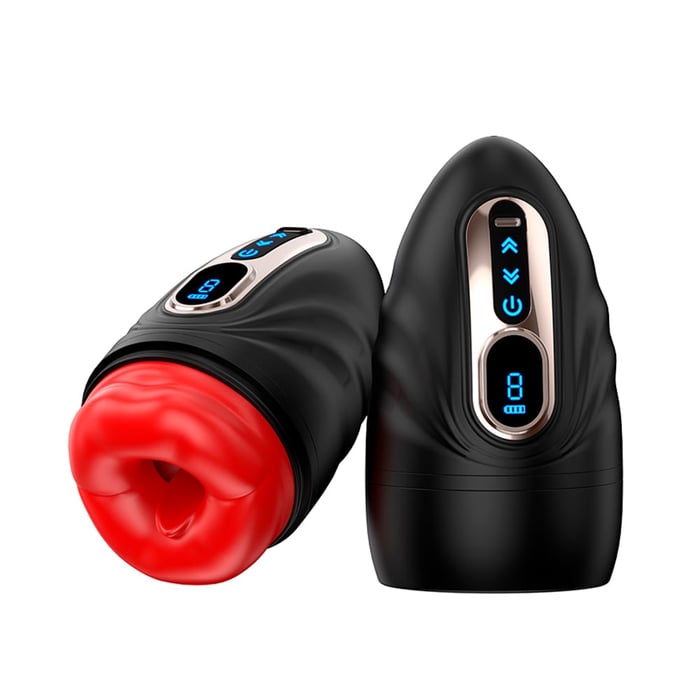 Masturbador Lanterna Masculino Vibrador 9 Modos com Aplicativo e Aquecimento