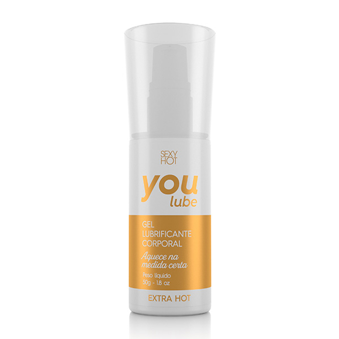 Lubrificante YouLube Extra Hot Embalagem Anti Vazamento 50g