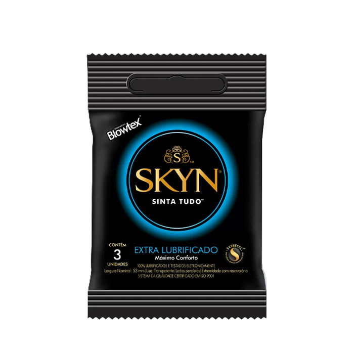 Preservativos Skyn Extra Lubrificado Blowtex 3 Unidades