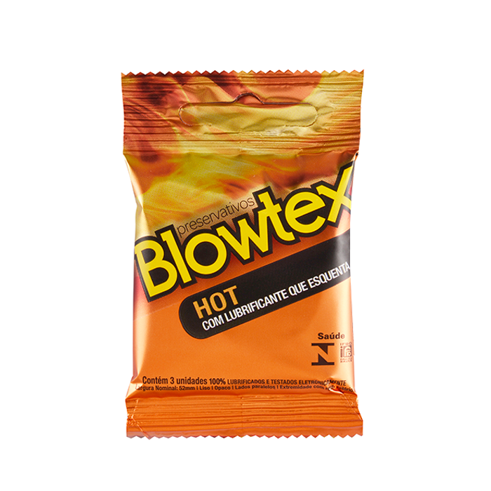 Preservativos Hot Sensação Quente Blowtex 3 Unidades