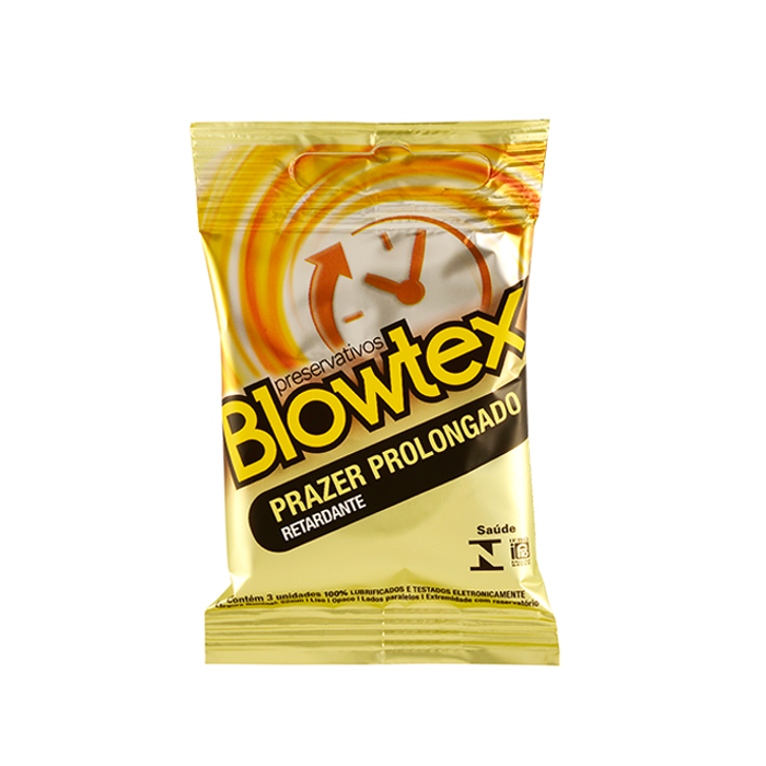 Preservativos Prazer Prolongado Retardante Blowtex 3 Unidades