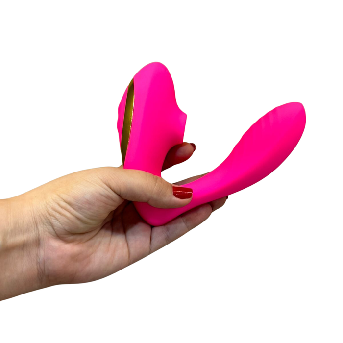 Vibrador Ponto G com Sugador de Clitóris e 10 Modos de Vibrações