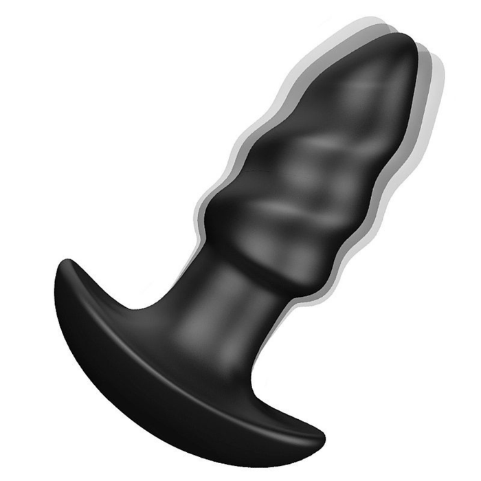 Plug Anal em Silicone com Cápsula Vibratória Recarregável