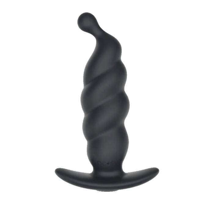 Plug Anal em Silicone com Vibrador Recarregável 9 Modos de Vibração