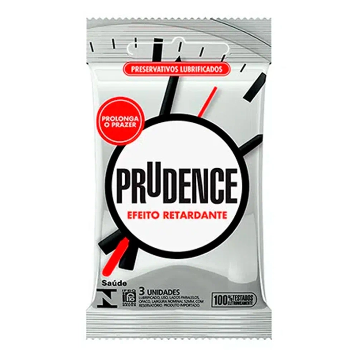 Preservativos Efeito Retardante Prolonga o Prazer Prudence 3 Unidades