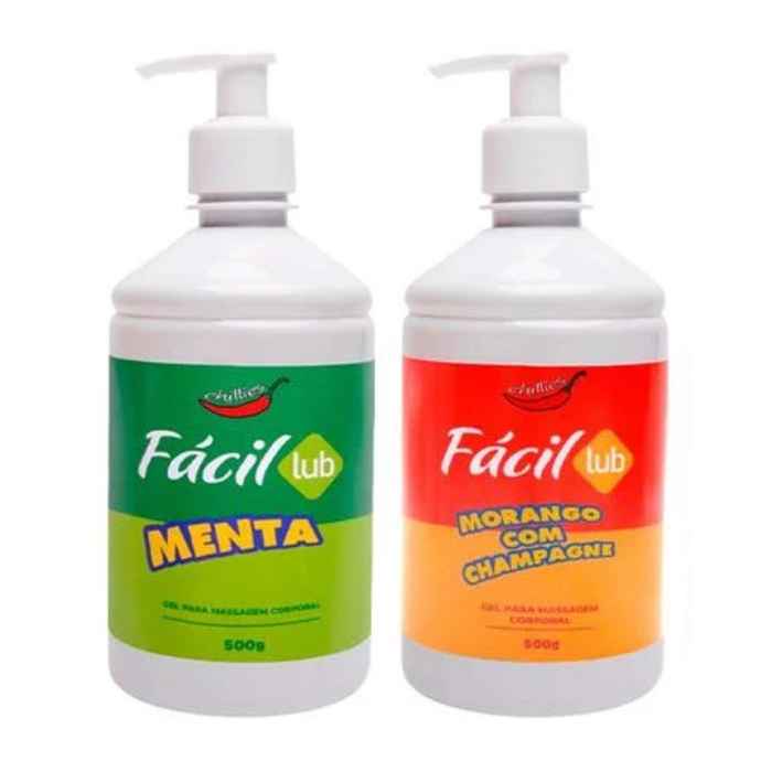 Gel Lubrificante Íntimo Fácil Lub Beijável 500g