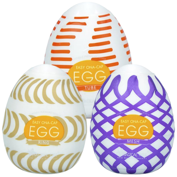Egg Ovo Ona Cap Masturbador Masculino com Texturas Internas