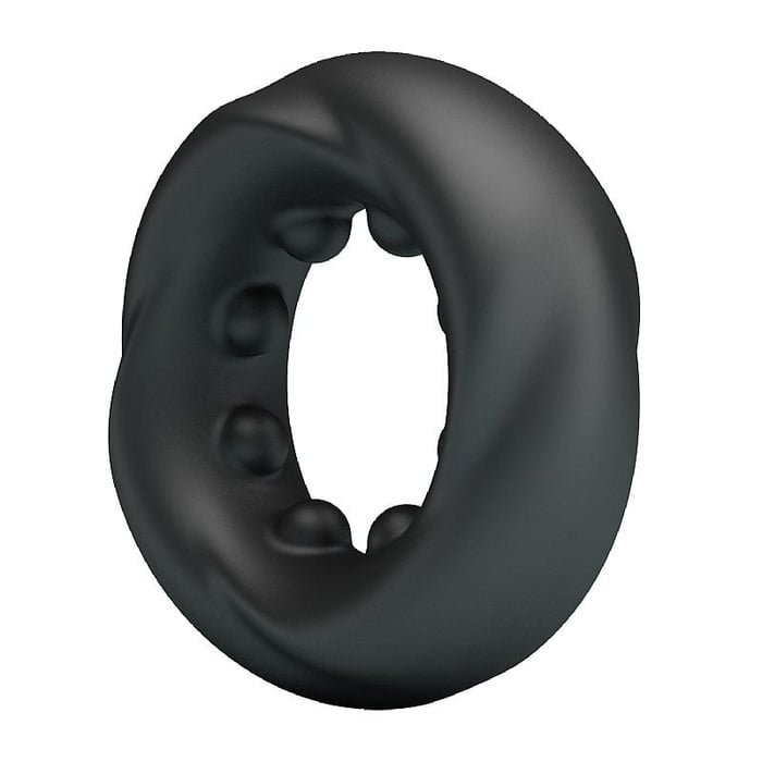 Anel Peniano em Silicone Flexível Resistente com Texturas Estimuladoras