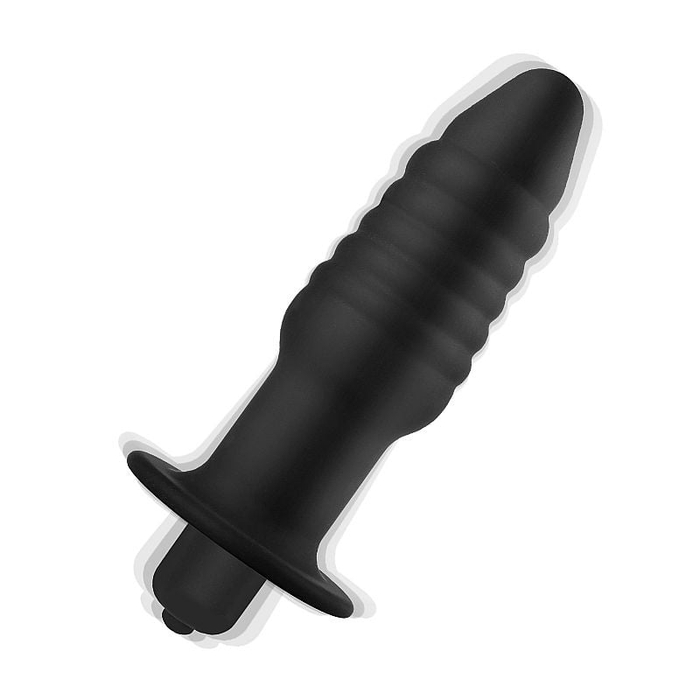 Plug Anal em Silicone com Vibro à Pilha 10 Modos