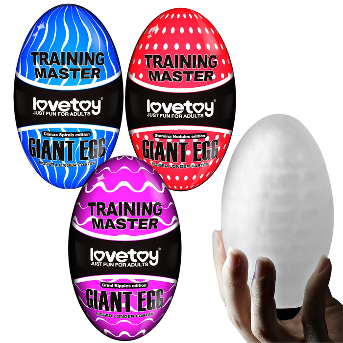 Egg Ovo Masturbador Masculino Gigante com Texturas Internas