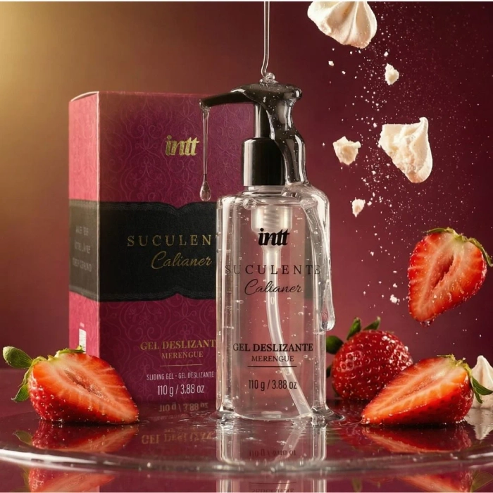 Gel Lubrificante Suculenta Deslizante com Pantenol e Aloe e Vera Sabor Merengue  110ml