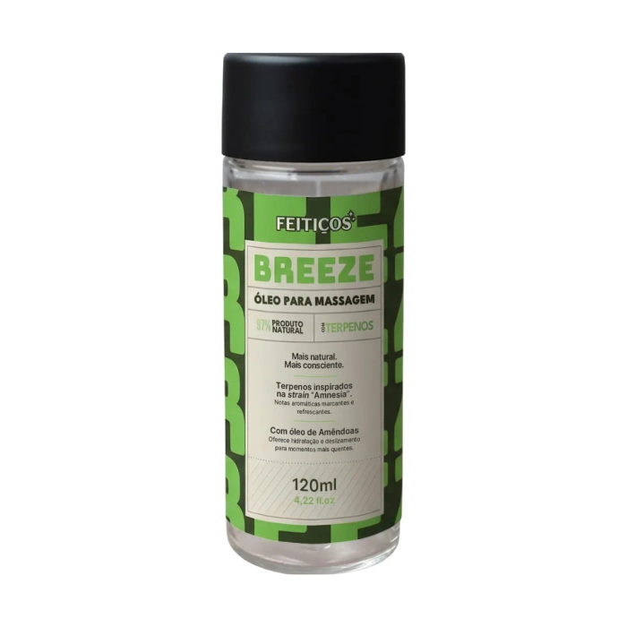 BREEZE Óleo para Massagem com Terpenos Beijável 97% Natural 120ml