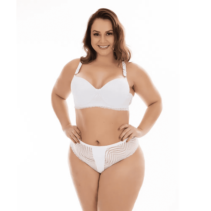 Conjunto Solange Plus Size Sensual Lingerie com Renda