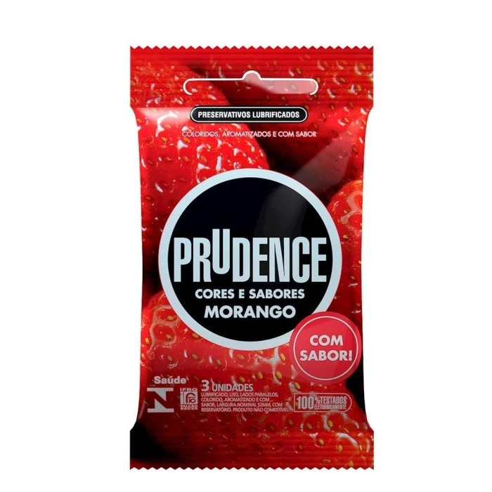 Preservativos Aromatizados Colores e Sabores Prudence 3 Unidades