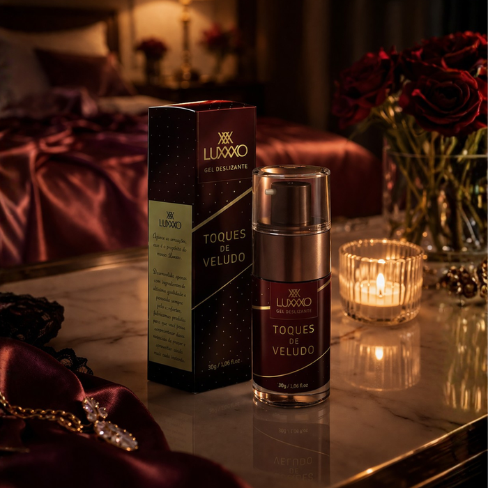 Gel Siliconado com Aroma Textura Macia Deslizante Toques de Veludo 30g Luxxxo
