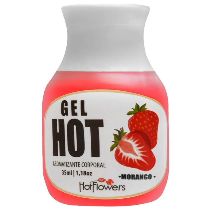 Gel Para Oral Sabor Morango 35 ml Hot Flowers