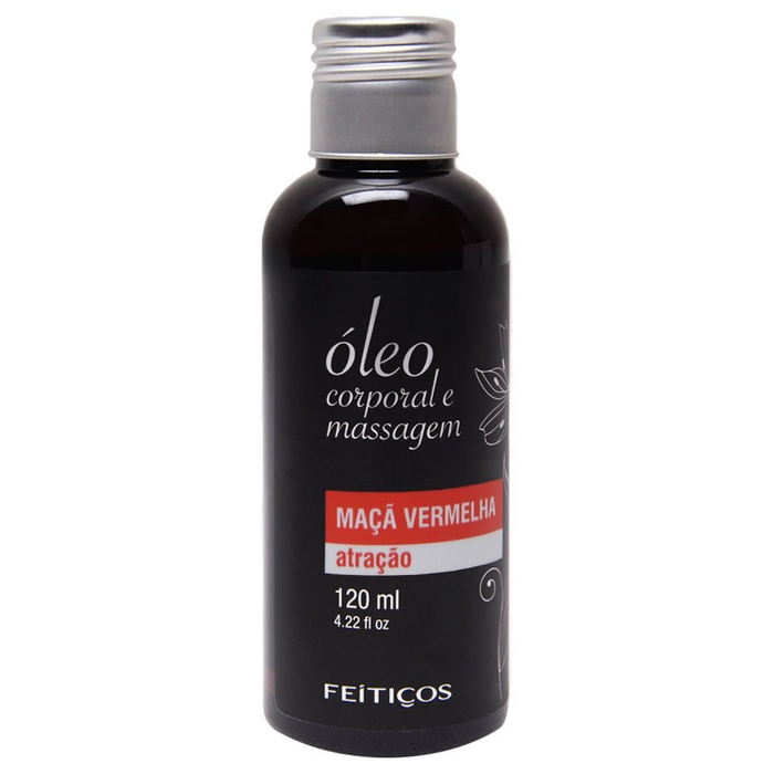 Óleo De Massagem Maça Vermelha 120 Ml