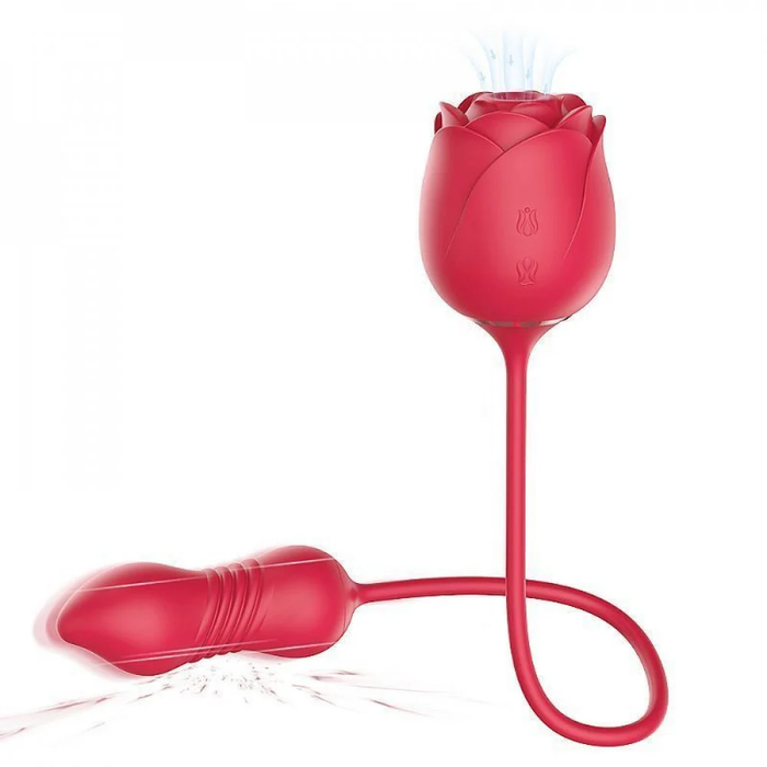 Vibrador Immortal Flower 5 Sugador de Clitóris e Pulsação e Vai e Vem