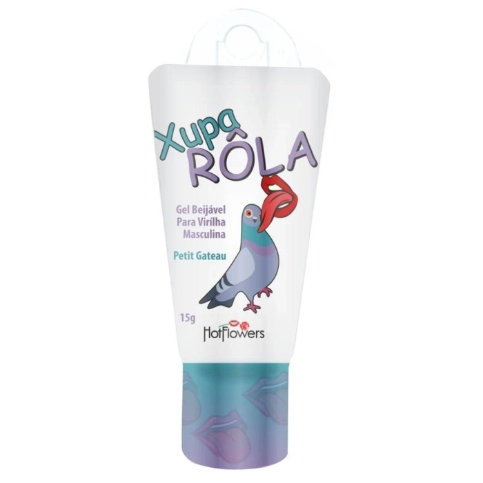Xupa Rola Gel Beijável Para Virilha Maculina 15G Hot Flowers
