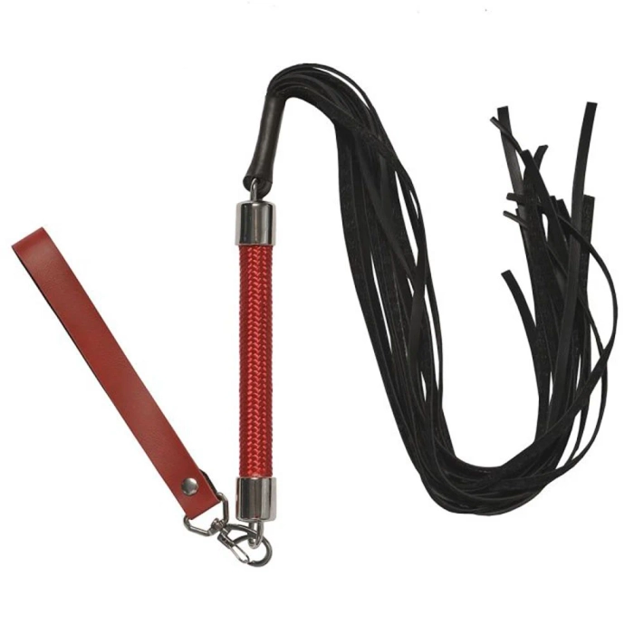Flogger Chicote 40 Cm- Vermelho