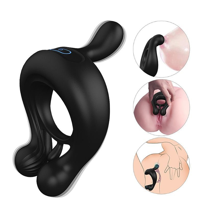 Anel Peniano Com Vibro Recarregável Unicorn - S-Hande