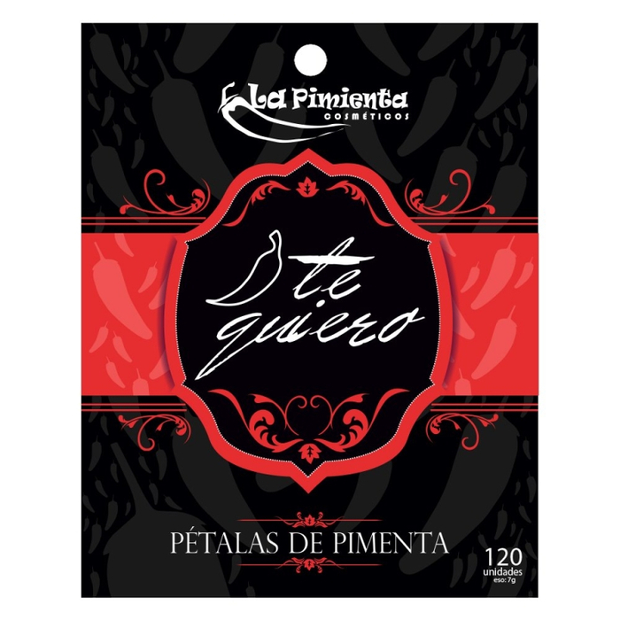 PÉTALAS DE PIMENTA EM CETIM COR VERMELHA - FRAGRÂNCIA LA VIE (LANCÔME)