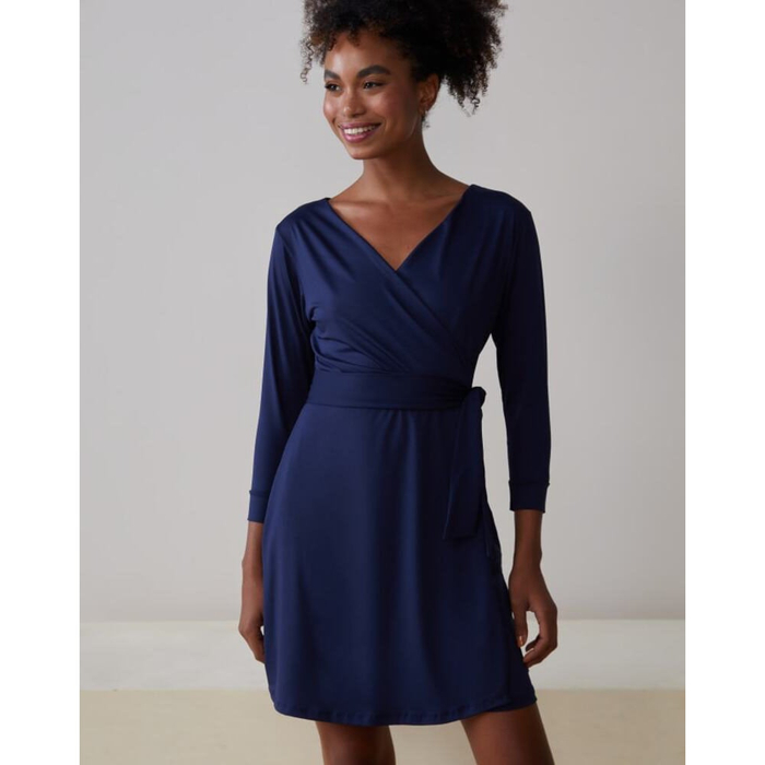 Vestido Transpassado Jersey Essential Amaro