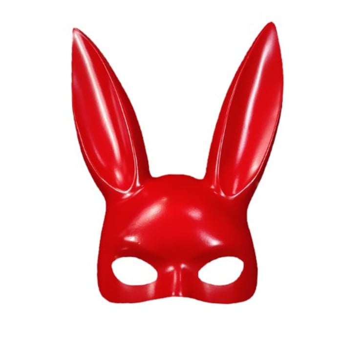 MÁSCARA ORELHAS DE COELHO;Cor:VERMELHO