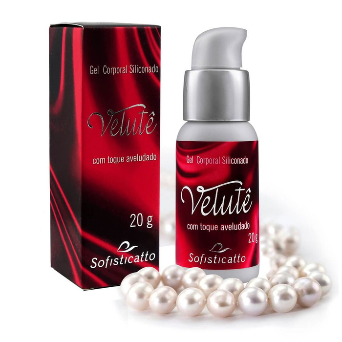 Kit com Colar de Perolas e gel Mãos de Seda Velute