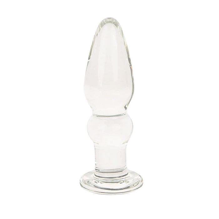 PLUG ANAL DE VIDRO FORMATO CÔNICO 11 X 3,2 CM