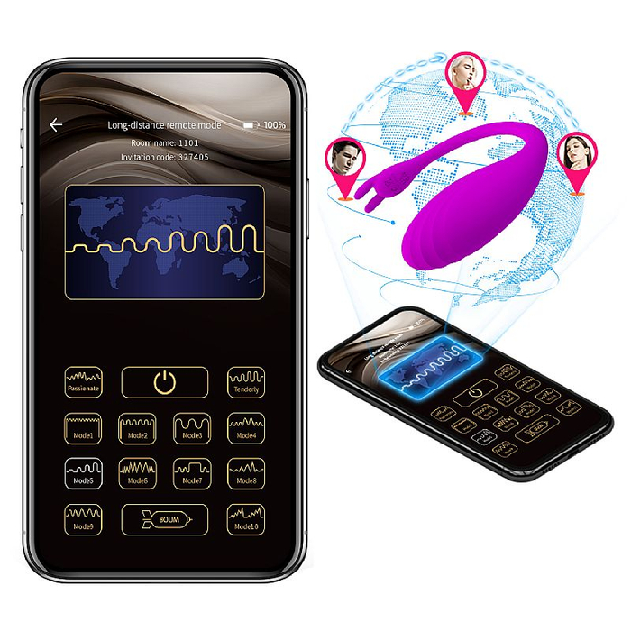 VIBRADOR DE CALCINHA CONTROLE POR APP,LONGA DISTÂNCIA CATALINA