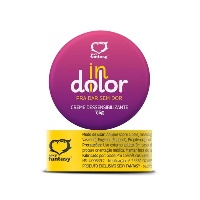Pomada Dessensibilizante Indolor 7,5G – Sexy Fantasy