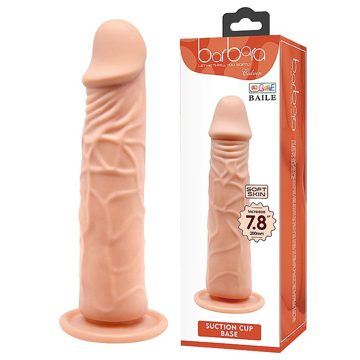 DILDO PÊNIS REALISTICO  COM VENTOSA  8,3” / 20 X 4,2 CM  / BARBARA CALVIN