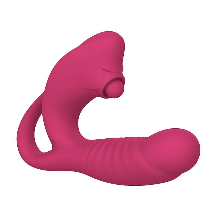 VIBRADOR DO PONTO G E CLITÓRIS COM SUCÇÃO 10 VIBRAÇÕES