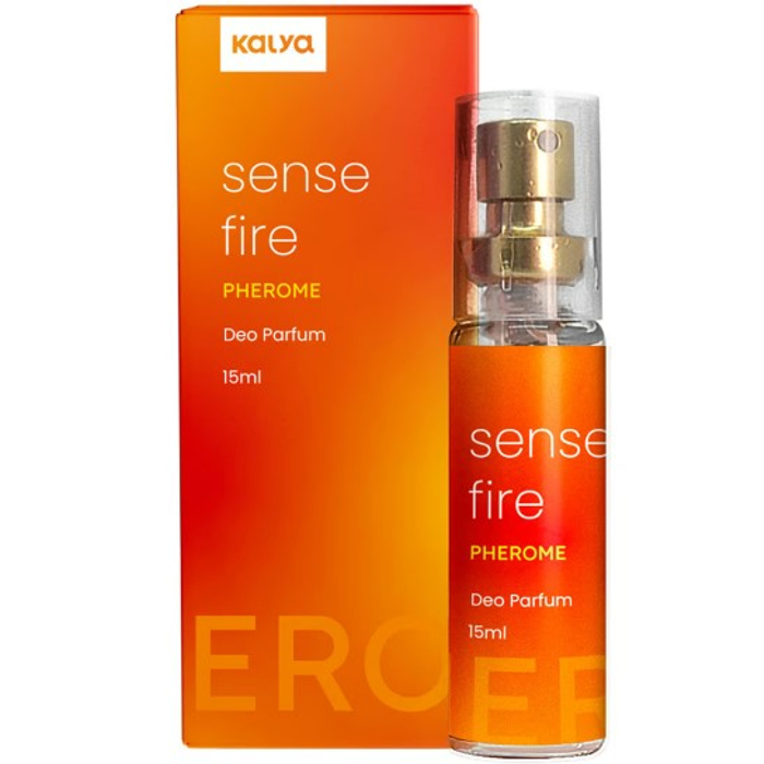 PERFUME FEMININO  COM ESTIMULADOR DE FEROMÔNIO PHEROME SENSE FIRE 15 ml