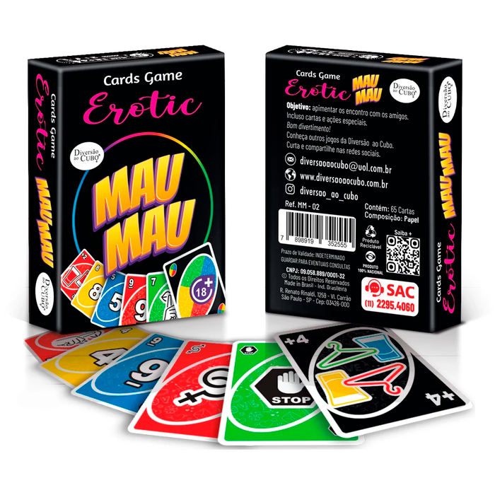 JOGO DE CARTAS UNO ERÓTICO