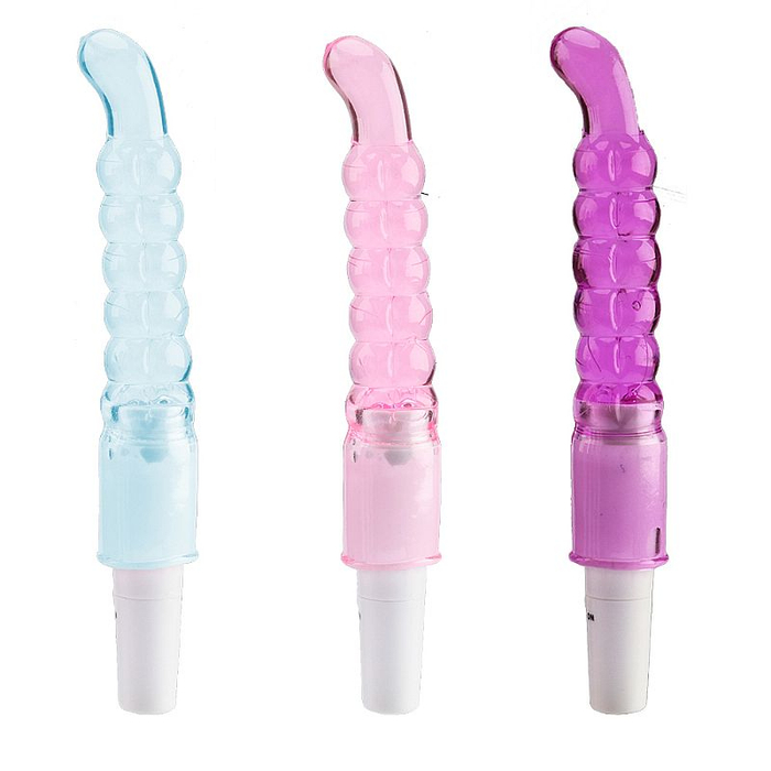 MASSAGEADOR EM JELLY ESCALONADO COM VIBRADOR MULTIVELOCIDADE