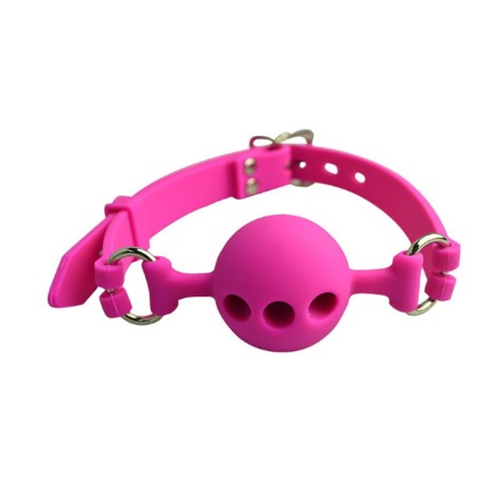 MORDAÇA BOLA/ GAG BALL / RESPIRÁVEL /  EM SILICONE -  TAMANHO PEQUENO